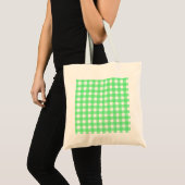 Green Gingham Tragetasche (Vorderseite (Produkt))