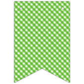 Green Gingham Wimpelkette (Erste Fahne)