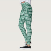 Green Gingham Women's Leggings (Links)