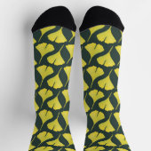 Green Gingko Leaf Nature Lover Botanischer Spaß Socken (Oben)