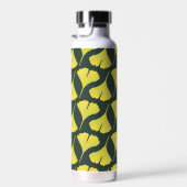 Green Gingko Leaf Nature Lover Botanisches Muster Trinkflasche (Rechts)