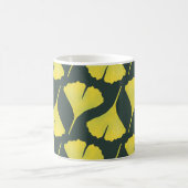 Green Ginkgo Leaf Muster - Botanischer Frühling Kaffeetasse (Mittel)