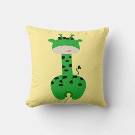 Green Giraffe Kissen