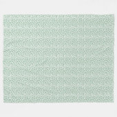 Green Giraffe Print Fleecedecke (Vorderseite (Horizontal))