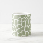 Green Giraffe Print Kaffeetasse (Mittel)