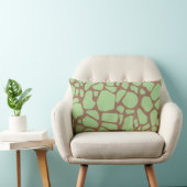 Green Giraffe Print Lendenkissen (Stuhl )