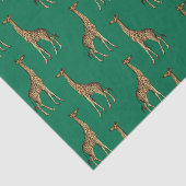 Green Giraffe Wildlife Seidenpapier (Ausschnitt)