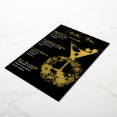 Green Glamour Gold Foiled Beverage Menü (Gedreht)