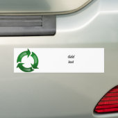 Green Glassy Recycle Symbol Autoaufkleber (Auf Auto)