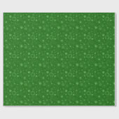 Green Glitter Circles Geometric Pattern Geschenkpapier (Flach)