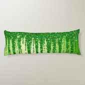 Green Glitter Drip Background With Sparkling Seitenschläferkissen (Rückseite)