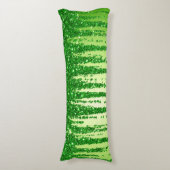 Green Glitter Drip Background With Sparkling Seitenschläferkissen (Vorderseite Vertikal)