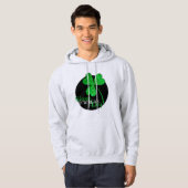 Green Glitter Shamrock Happy St Patrick’s Day T-S Hoodie (Vorne ganz)