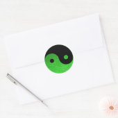 Green Glitz Look Yin Yang Stickers (Umschlag)