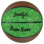 Green Glitzer Basketball (Vorderseite)