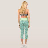Green Glitzer Capri Leggings (Rückseite)