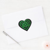 Green Glitzer Celtic Heart Knot Stickers (Umschlag)