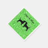 Green Glitzer Cinco de Mayo Party Napkins Serviette (Ecke)