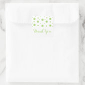 Green Glitzer Confetti Wedding Danke Stickers (Tasche)
