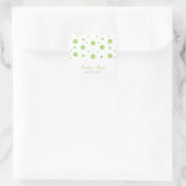 Green Glitzer Confetti Wedding Stickers (Tasche)