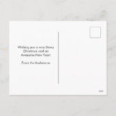 Green Glitzer Foto Frohe Weihnachten (Rückseite)