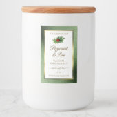 Green Glitzer Gold und White Product Label Ladybug Lebensmitteletikett (Vorderseite)