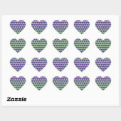 Green Glitzer Heart Herz-Aufkleber (Blatt)