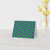 Green Glitzer Heart Karte (Gelbe Blume)