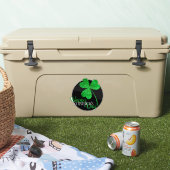 Green Glitzer Kleeblatt Happy St Patrick's Day T-S Aufkleber (Kühler)