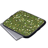 Green Glitzer Laptop Sleeve (Vorne Knopf)