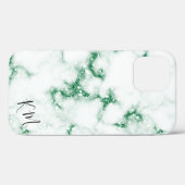 Green Glitzer Marble Personalisiert Case-Mate iPhone Hülle (Rückseite (Horizontal))