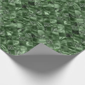 Green Glitzer Metallic Shiny Weihnachten Geschenkpapier (Ecke)