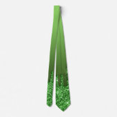 Green Glitzer Necktie Krawatte (Rückseite)