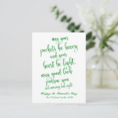 Green Glitzer Old Irish Sessing St. Patrick's Day Postkarte (Stehend Vorderseite)