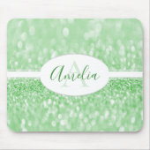 Green Glitzer Personalisieren der Maus Pad Mousepad (Vorne)