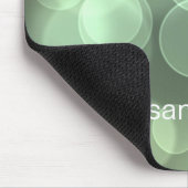 Green Glitzer Personalisiert Girly Mousepad (Ecke)