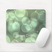 Green Glitzer Personalisiert Girly Mousepad (Mit Mouse)