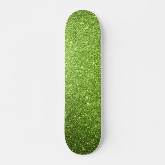 Green Glitzer Skateboard (Vorne)