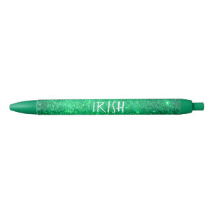 Green Glitzer St Patrick's Day Irish Sparkle Cool Kugelschreiber