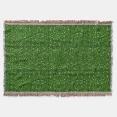 Green Glitzer Throw Blanket Decke (Vorderseite)