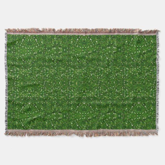 Green Glitzer Throw Blanket Decke (Vorderseite)
