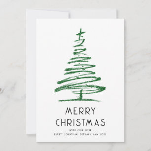 Green Glitzer Tree 2026 Kalender Frohe Weihnachten