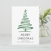 Green Glitzer Tree 2026 Kalender Frohe Weihnachten (Stehend Vorderseite)
