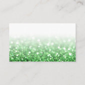 Green Glitzer Trendy Salon Vielen Dank Visitenkarte (Rückseite)