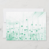 Green Glitzer Werden Sie meine Einladung zu Brides (Rückseite)