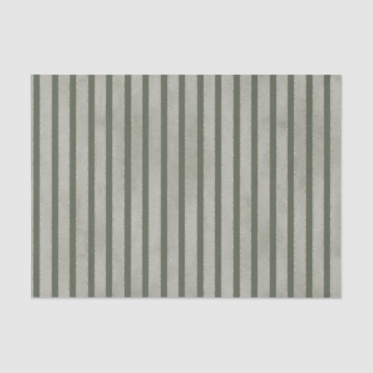 Green Glitzy Gold Stripes Christmas Seidenpapier (Vorderseite)