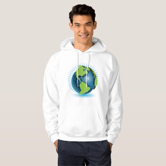 Green Globe Hoodie (Vorne ganz)