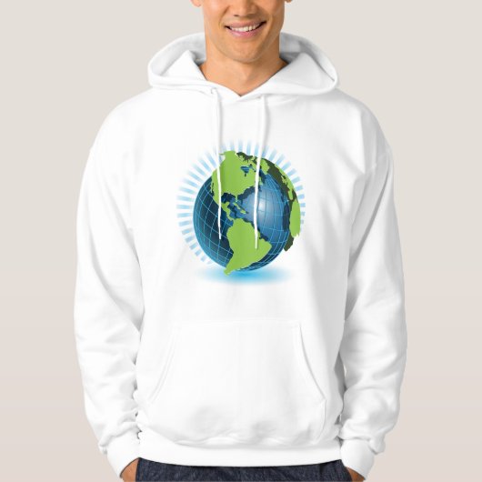 Green Globe Hoodie (Vorderseite)