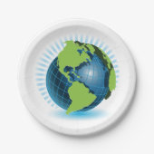 Green Globe Pappteller (Vorderseite)