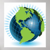 Green Globe Poster (Vorne)